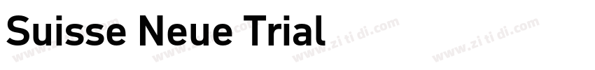 Suisse Neue Trial字体转换
